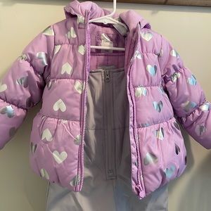 NWOT Carters Jacket & snow pants